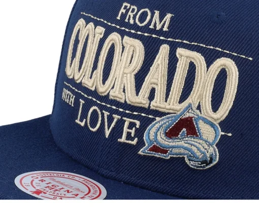 Snapback-Mitchell & Ness Colorado Avalanche With Love Snapback - Blue