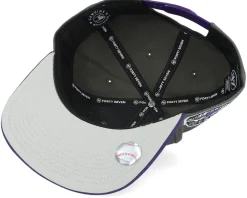 Clearance 47 Brand Colorado Rockies Sure Shot Two Tone Captain Charcoal/Purple Snapback -