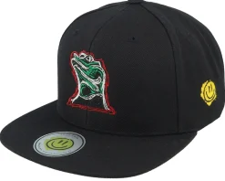 Snapback-Lucid Smile Colorful Lizard Black/Black Snapback -