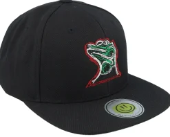 Snapback-Lucid Smile Colorful Lizard Black/Black Snapback -