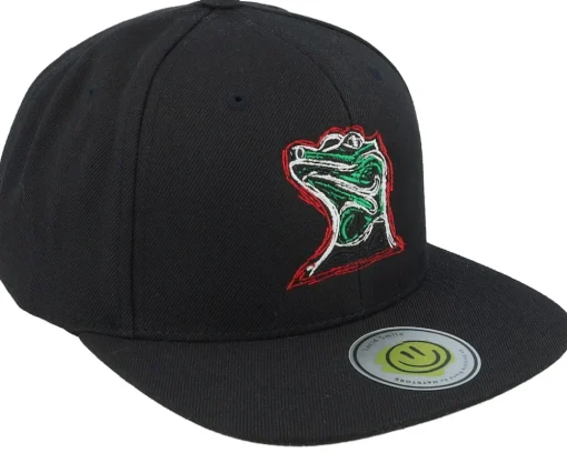 Snapback-Lucid Smile Colorful Lizard Black/Black Snapback -