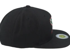 Snapback-Lucid Smile Colorful Lizard Black/Black Snapback -