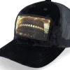 Trucker-Calza Pennello Colosseum At Its Peak Velvet A-Frame Trucker - Black