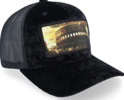 Trucker-Calza Pennello Colosseum At Its Peak Velvet A-Frame Trucker - Black