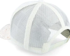 Trucker | Velvet Caps-Calza Pennello Colosseum At Its Peak Velvet /Peach/Ivory A-Frame Trucker - White
