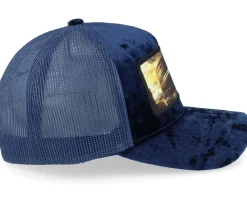 Trucker-Calza Pennello Colosseum At Its Peak Velvet Navy A-Frame Trucker - Blue
