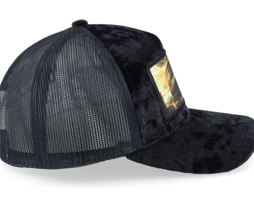 Trucker-Calza Pennello Colosseum At Its Peak Velvet A-Frame Trucker - Black