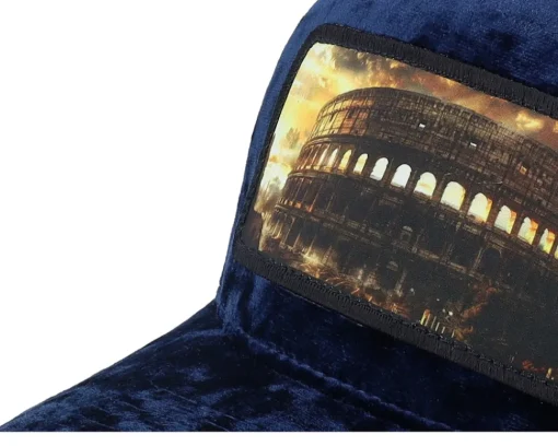 Trucker-Calza Pennello Colosseum At Its Peak Velvet Navy A-Frame Trucker - Blue