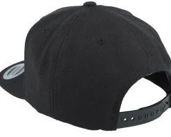 Snapback-Wild Spirit Compass Shield Brown Patch Black Snapback -