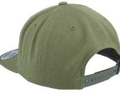Snapback-Wild Spirit Compass Shield Green Patch Buck Snapback -