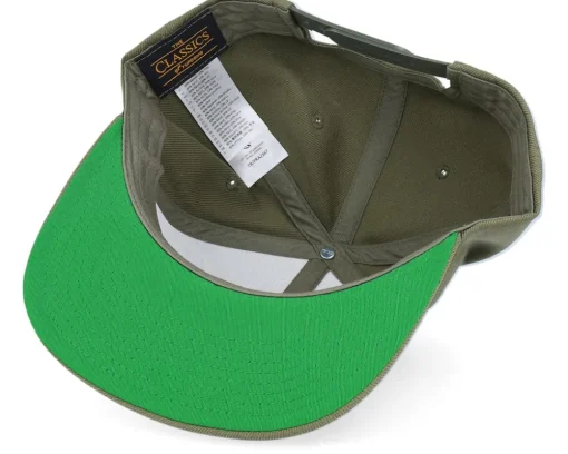 Snapback-Wild Spirit Compass Shield Green Patch Buck Snapback -