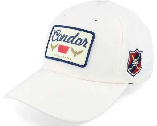 Dad Cap-American Needle Condor Drifter 19th Hole Golf Ivory/Navy Dad Cap -