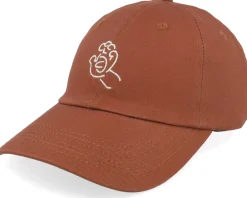 Clearance Santa Cruz Contour Hand Burnt Sienna Dad Cap -