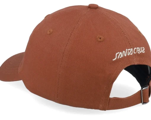 Clearance Santa Cruz Contour Hand Burnt Sienna Dad Cap -