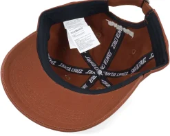 Clearance Santa Cruz Contour Hand Burnt Sienna Dad Cap -