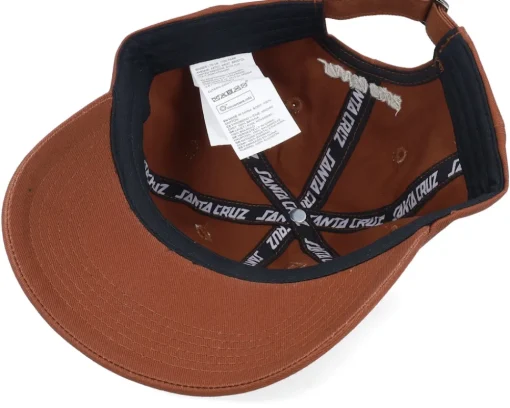Clearance Santa Cruz Contour Hand Burnt Sienna Dad Cap -
