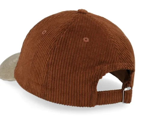 Blanks-Equip Corduroy Off /Khaki Dad Cap - Brown