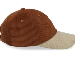 Blanks-Equip Corduroy Off /Khaki Dad Cap - Brown