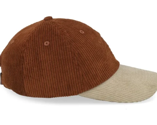Blanks-Equip Corduroy Off /Khaki Dad Cap - Brown