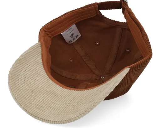 Blanks-Equip Corduroy Off /Khaki Dad Cap - Brown