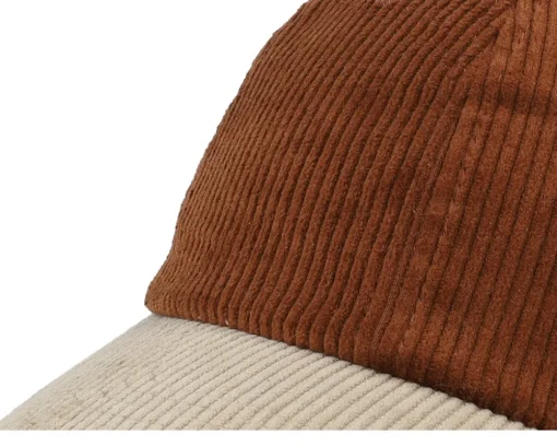 Blanks-Equip Corduroy Off /Khaki Dad Cap - Brown