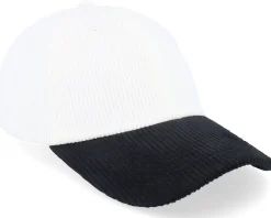 Hot Equip Corduroy Off /Black Dad Cap - White