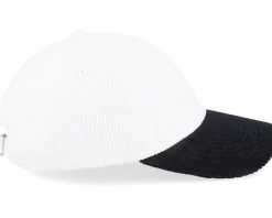 Hot Equip Corduroy Off /Black Dad Cap - White