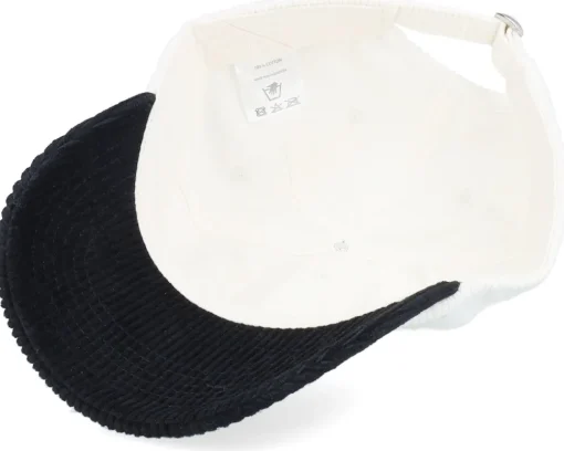 Hot Equip Corduroy Off /Black Dad Cap - White