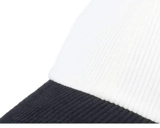 Hot Equip Corduroy Off /Black Dad Cap - White