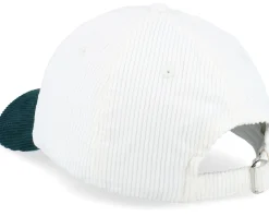 New Equip Corduroy Off /Dark Forest Dad Cap - White