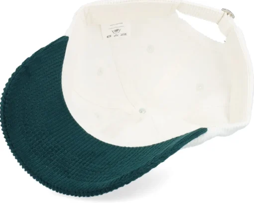 New Equip Corduroy Off /Dark Forest Dad Cap - White