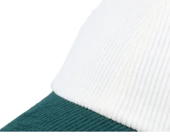 New Equip Corduroy Off /Dark Forest Dad Cap - White