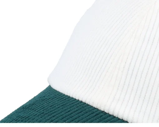 New Equip Corduroy Off /Dark Forest Dad Cap - White