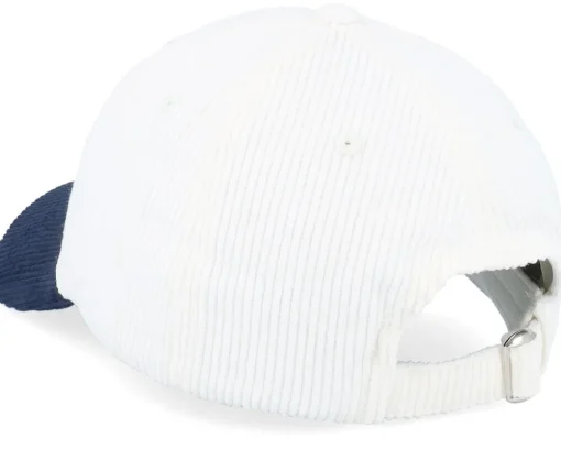 Blanks-Equip Corduroy Off /Navy Dad Cap - White