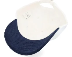 Blanks-Equip Corduroy Off /Navy Dad Cap - White