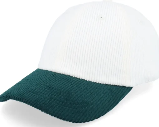 Blanks-Equip Corduroy Off /Navy Dad Cap - White