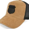 Adjustable-Mitchell & Ness Corduroy Shield Brown/Black A-Frame Adjustable - Beige