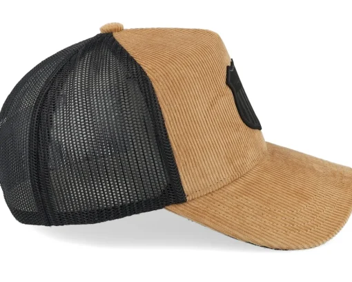 Adjustable-Mitchell & Ness Corduroy Shield Brown/Black A-Frame Adjustable - Beige
