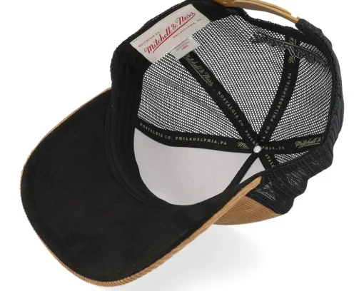 Adjustable-Mitchell & Ness Corduroy Shield Brown/Black A-Frame Adjustable - Beige