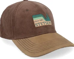 New Stetson Corduroy Woods Chestnut Baseball Adjustable -