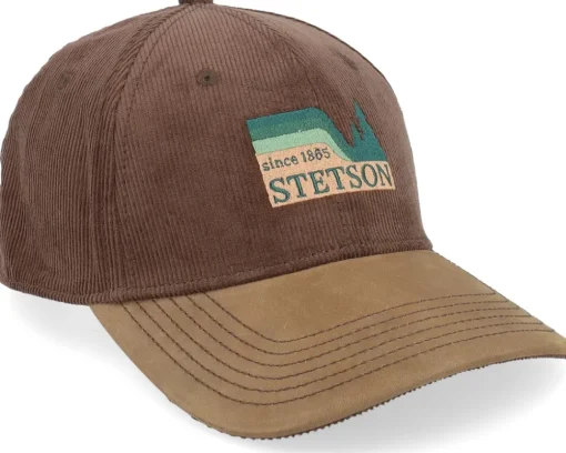 New Stetson Corduroy Woods Chestnut Baseball Adjustable -