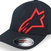 Flexfit-Alpinestars Corp 2 Curved Brim Black/Red Flexfit -