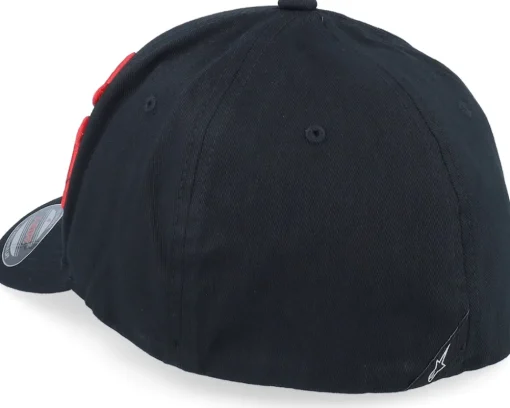 Flexfit-Alpinestars Corp 2 Curved Brim Black/Red Flexfit -