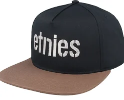 Sale Etnies Corp Black/Brown Snapback -
