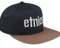 Sale Etnies Corp Black/Brown Snapback -