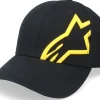 Motor-Alpinestars Corp Snap 2 Hat Black/Gold Adjustable -