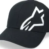 Adjustable-Alpinestars Corp Snap 2 Hat Black/White Flexfit -