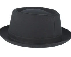Outlet Stetson Cotton Black Pork Pie -