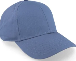 New Seeberger Cotton Fabric Baseball Cap Steel Blue Adjustable -