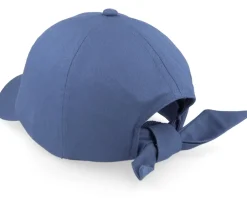 Fashion Seeberger Cotton Fabric Baseball Cap Steel Blue Dad Cap -